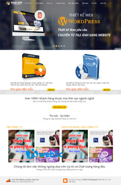Template Blogspot Reponsive Công ty Zubi