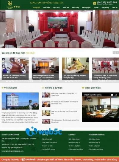 Template Blogspot Phù Đổng Hotel, khách sạn Thanh Hóa