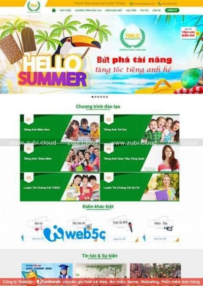 WordPress theme Trung Tâm Anh Ngữ Mke