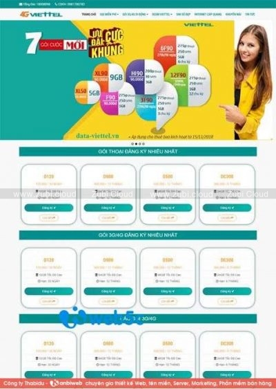 Theme WordPress viettel telecom