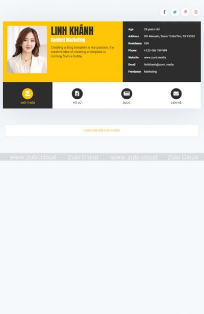 Template Blogspot Vcard2