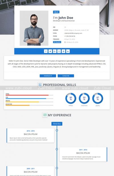 Template Blogspot Vcard4