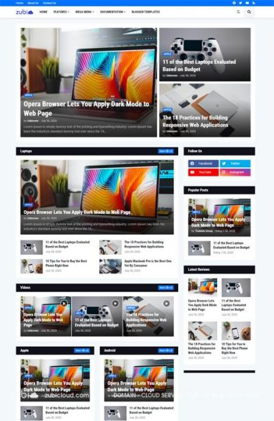 Znews Template Blogspot tin tức